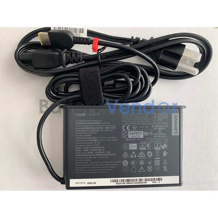 slim type 135w power supply charger cord Lenovo Slim 7 16IAH7 82VB slim type 135w power supply charger cord Lenovo Slim 7 16IAH7 82VB