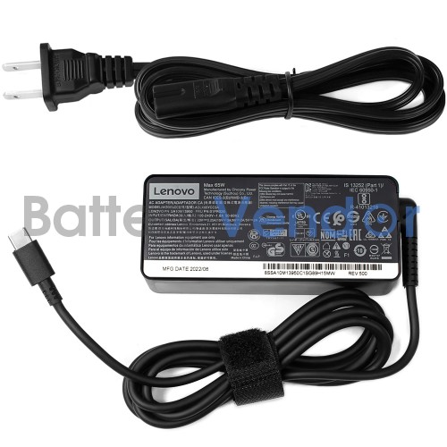 65W USB-C Lenovo ThinkPad X1 Carbon 20KH002JUS charger +power cord