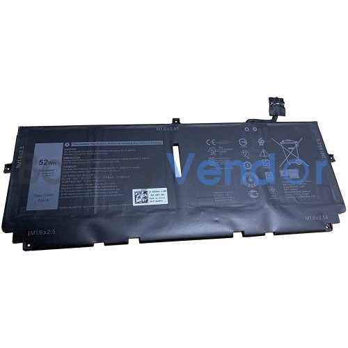 52wh Dell xps 13 9310 P117G P117G002 battery