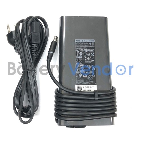Genuine 240W Dell HA240PM190 Charger power cord
