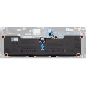 Dell P196G P196G001 battery 15.6V 72Wh