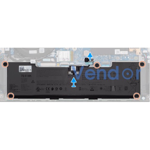 Dell P196G P196G001 battery 15.6V 72Wh
